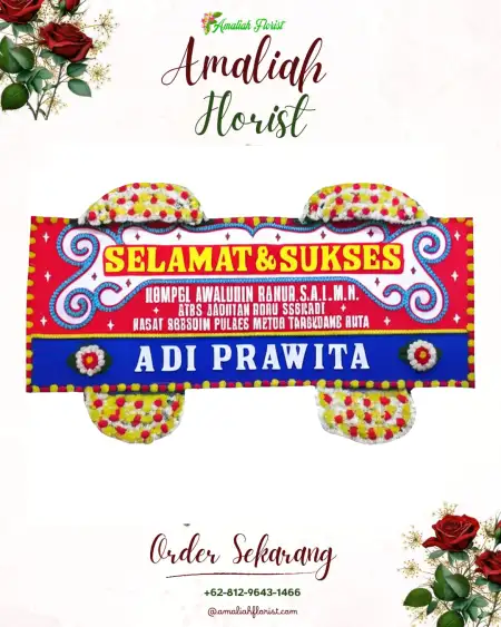 Papan Bunga Ucapan Selamat Alas Sumur
